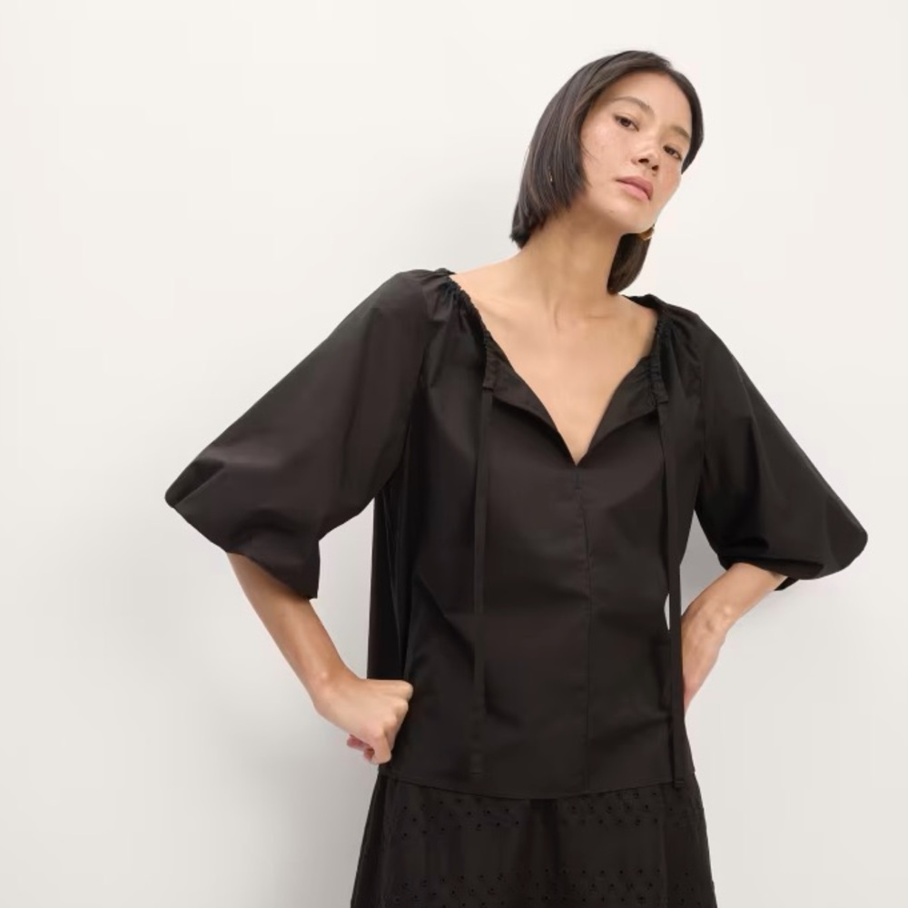 The Supima® Puff-Sleeve Top